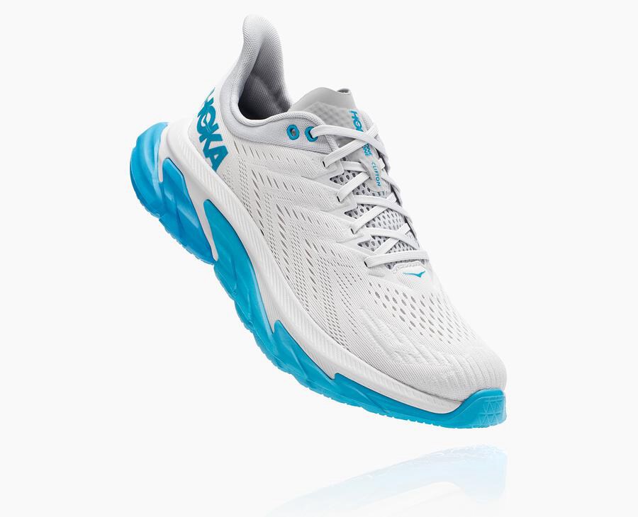 Hoka One One Tenisky Panske Biele/Modre - Clifton Edge - 25389-IRTF